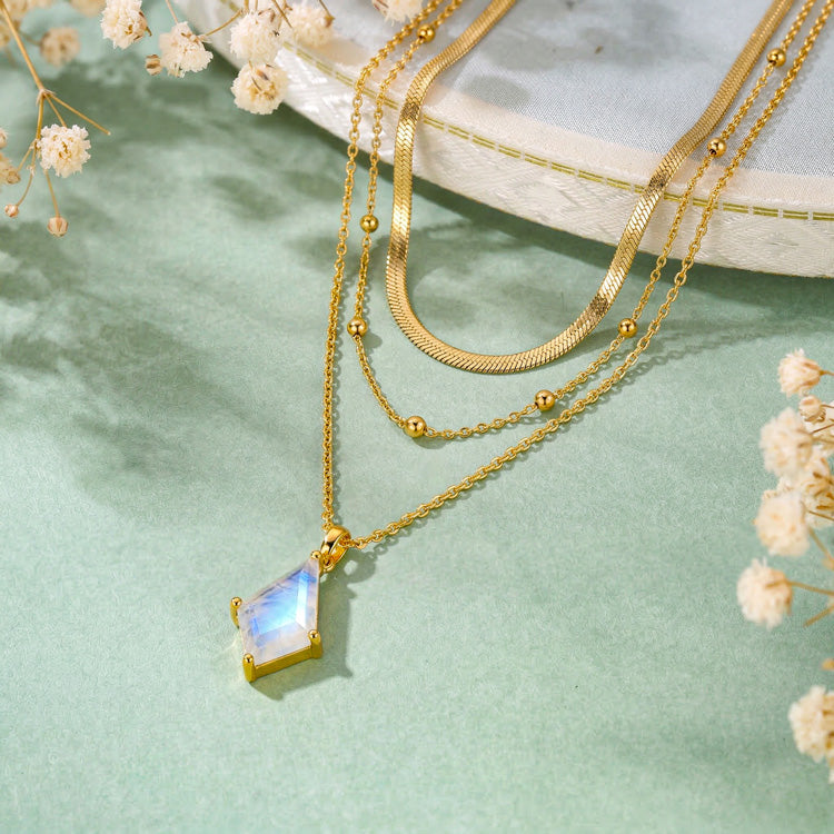 Moonstone Necklace Set - Kite