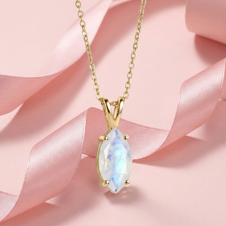 Moonstone Necklace - Marquise