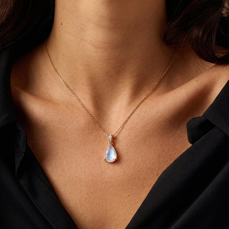 Moonstone Necklace - Pear