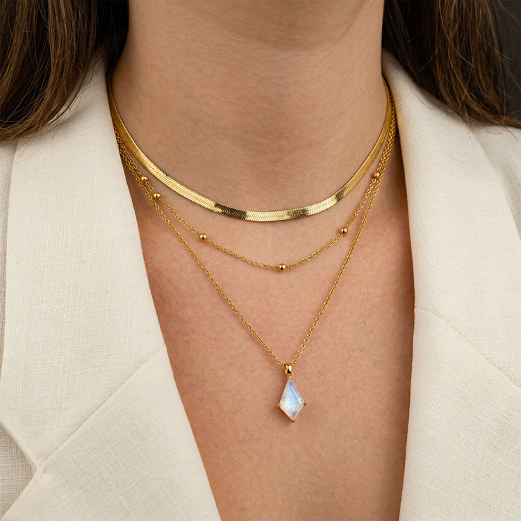 Moonstone Necklace Set - Kite