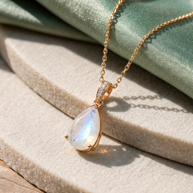 Moonstone Necklace - Pear