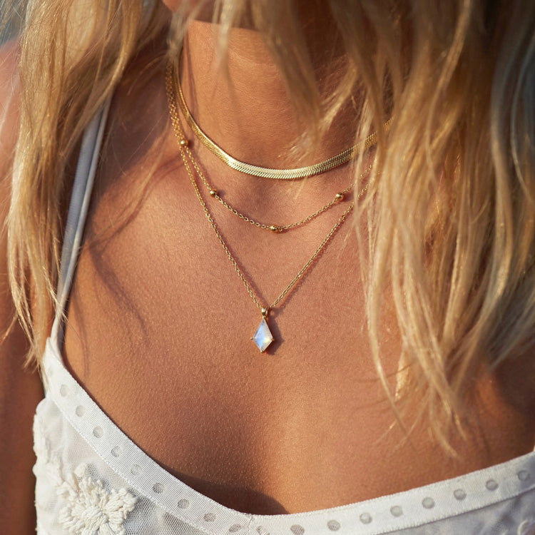 Moonstone Necklace Set - Kite