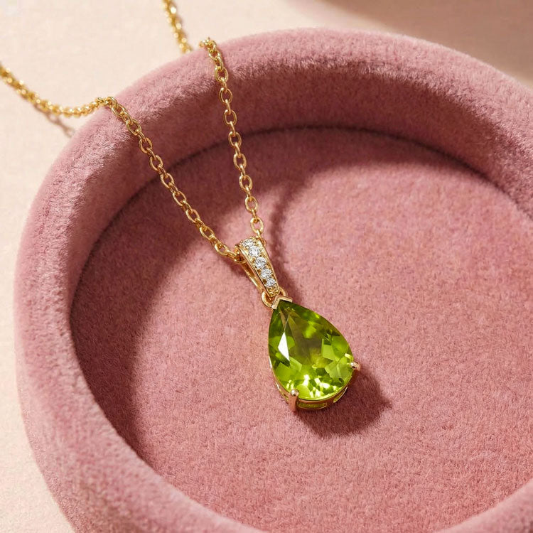 Peridot Necklace - Pear