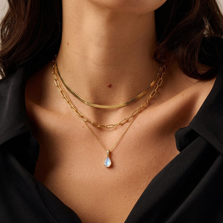 Moonstone Necklace Set