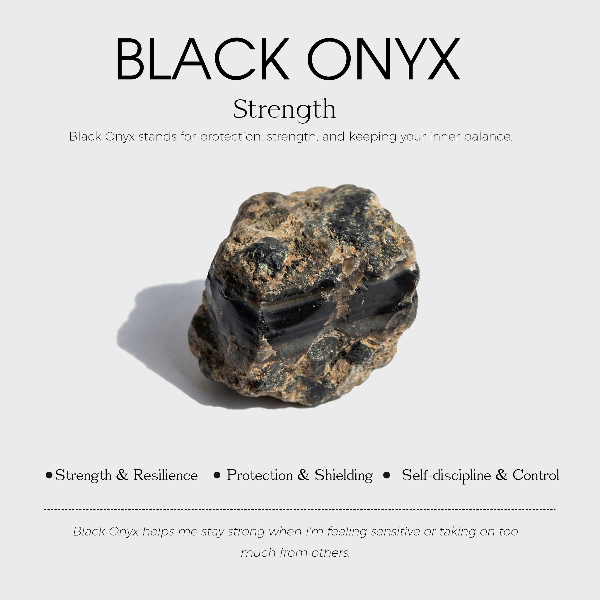 Black Onyx Necklace - Oval