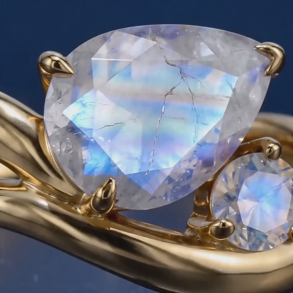 Load video: Moonstone Ring - Eclpse