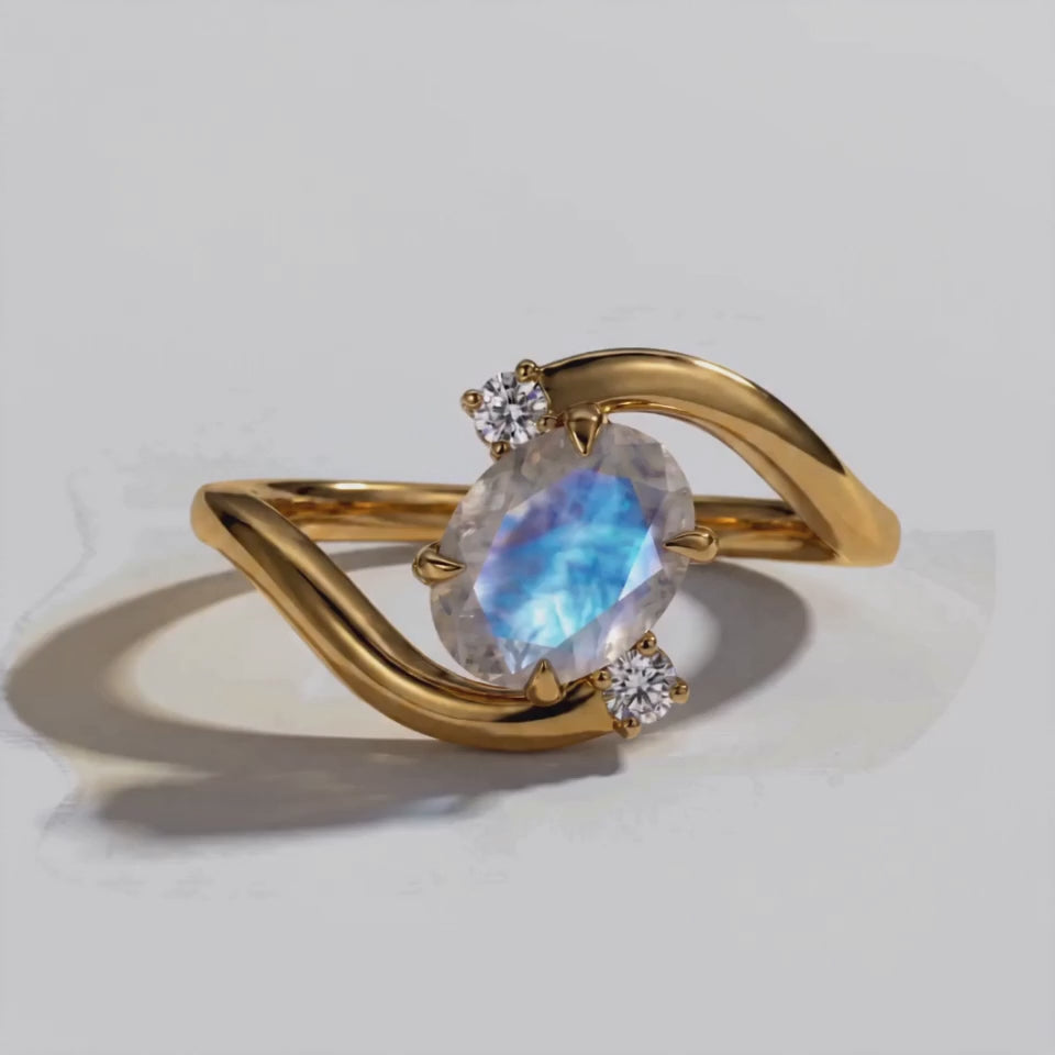 Load video: Align Ring -  Moonstone