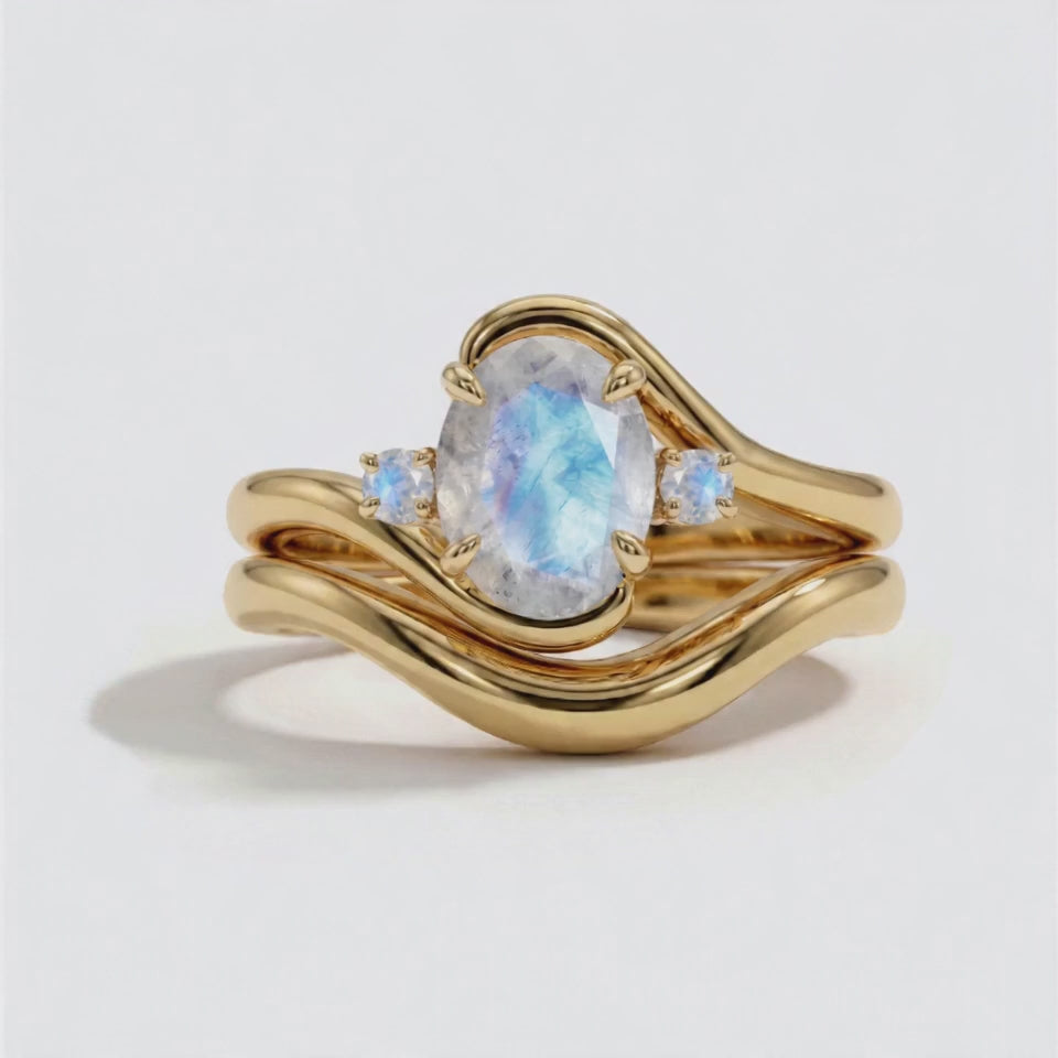 Load video: Cherish Ring -  Moonstone