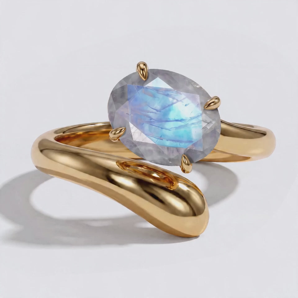 Load video: Embrace Ring - Moonstone