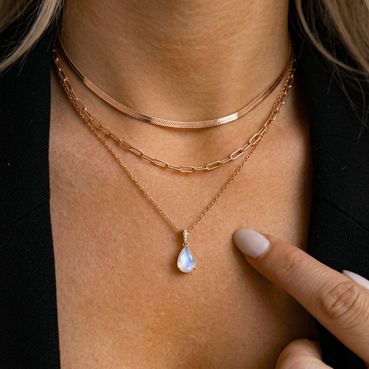 Moonstone Necklace Set