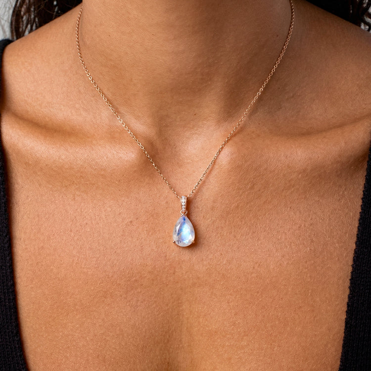 Moonstone Necklace - Pear