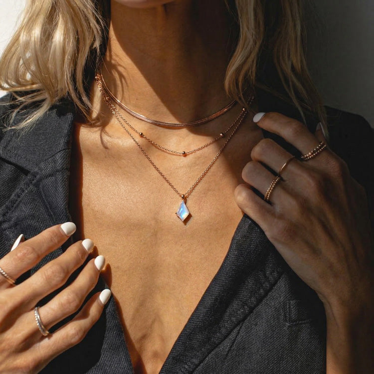 Moonstone Necklace Set - Kite