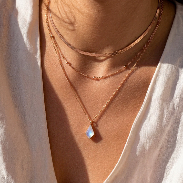 Moonstone Necklace Set - Kite