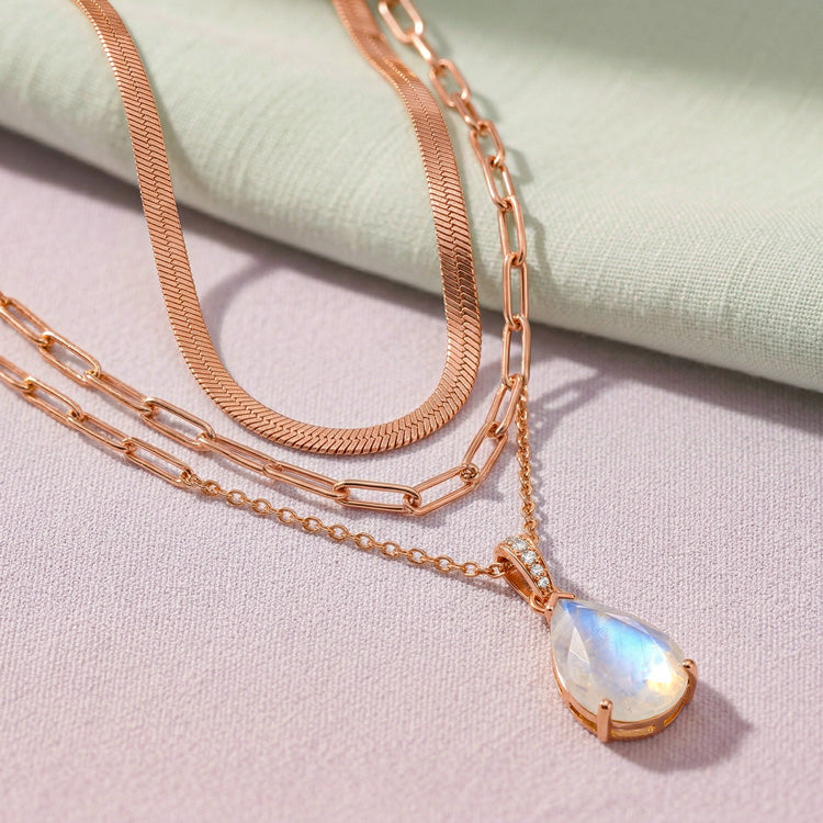 Moonstone Necklace Set