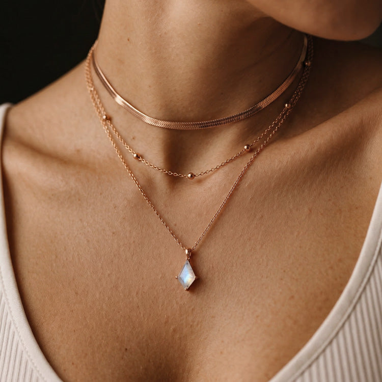 Moonstone Necklace Set - Kite