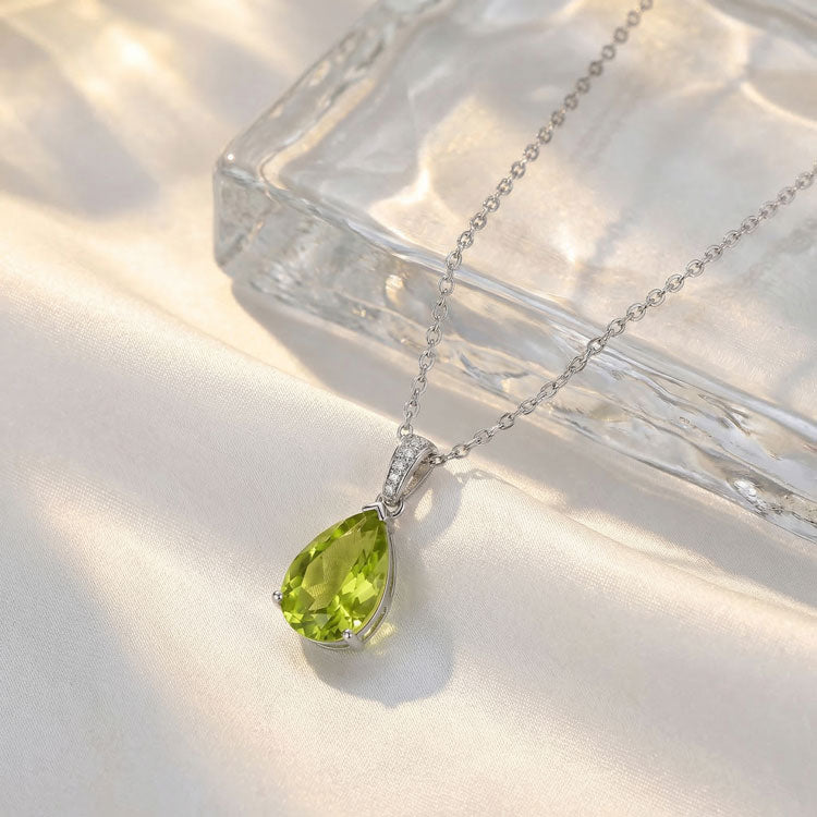 Peridot Necklace - Pear