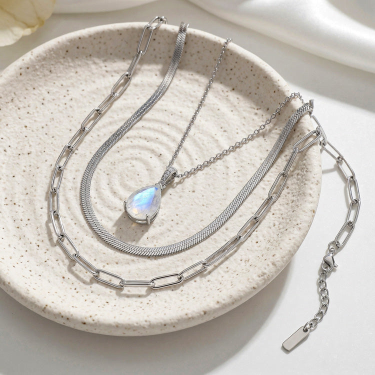 Moonstone Necklace Set
