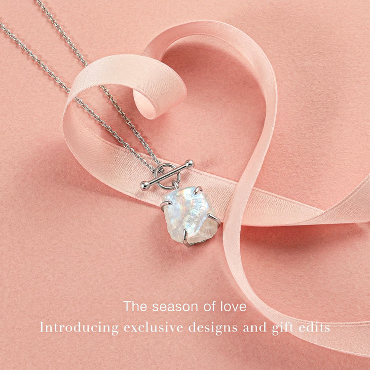 Moonstone Necklace - Raw Crystals