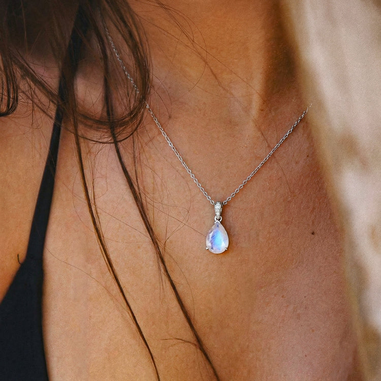 Moonstone Necklace - Pear