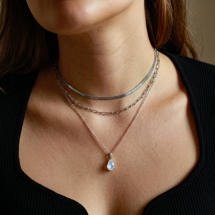 Moonstone Necklace Set