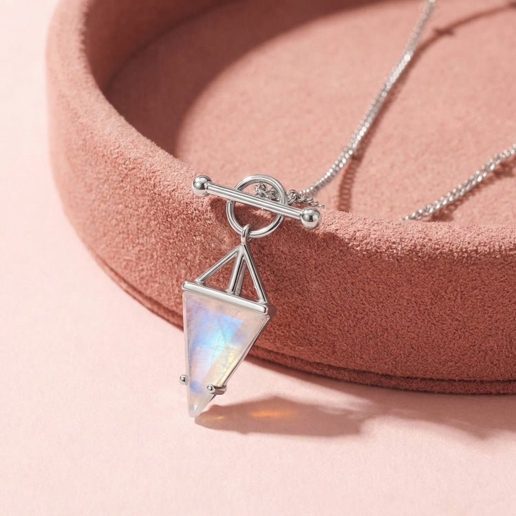 Punk Moonstone Statement Necklace