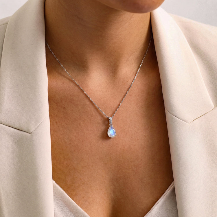 Moonstone Necklace - Pear